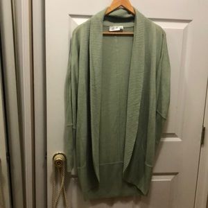 Rd style woman cardigan mint open drape